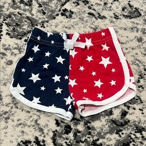 Starry Red and Blue Kids Shorts
